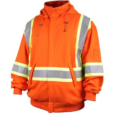 China Vis Orange Winter Custom Safety Water Proof Reflective Workwear Uniform Jacket For Water Resistant High Quality High Visibility Reflective Marks Hi for sale