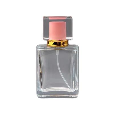 China 30ml 50ml 100ml Cosmetic Wholesale Cheap Transparent Elegant Glass Perfume Bottle for sale