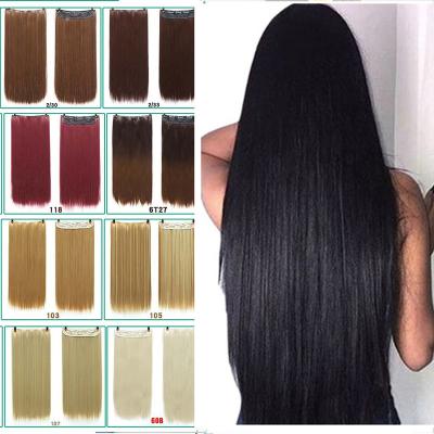 China No DIFEI 24 - Inch Straight Hair Correction Women's High Temperature Fiber Hair Extensions Cut In Synthetic Hair Extensions for sale