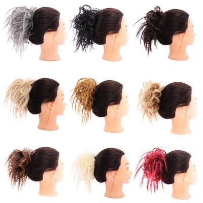 China DIFEI Synthetic High Temperature Synthetic Hair Bun Messy Bun 10 Colors For Women To Use , Easy To Take Care Of Bun Wig for sale