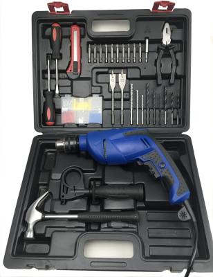 China 13mm Impact Drill Machine Complete with 138 piece Kit Smart Household Tool Set 710w zu verkaufen