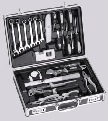 China 22pcs Household Craft Tools Hand Tool Set / Sockets Tool Kits with Aluminum Case for sale