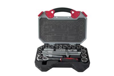 China 25Pcs Protable Professional Tools Kit Ratchet and Socket Set , Socket Wrench Sets for sale