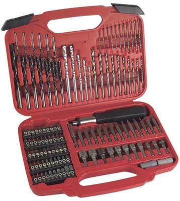 China 117pcs Combination Screwdriver Bit Set with HSS Twist Drills / Mansary Drills / Wood Drills for sale