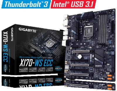 China Server/Workstation GIGAOCTET GA-X170-WS CCE LGA 1151 C236 SATA 6Gb/s USB 3.1 USB 3.0 ATX Motherboards - Greenlow Xeon E3-1200 V6/V5Thunderbolt 3 for sale