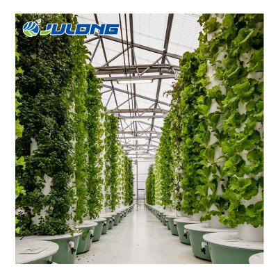 China Simple structure and easy aeroponic span sawtooth agricultural plastic climate control multi assemly greenhouse for sale