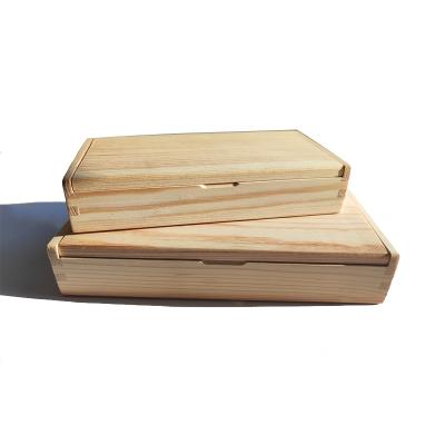 China 2020 China Newell In Bulk Square Luxury Fancy Small Ring Jewelry Gift Packaging Storage Hinged Wood Open Wooden Box With Custom Logo for sale