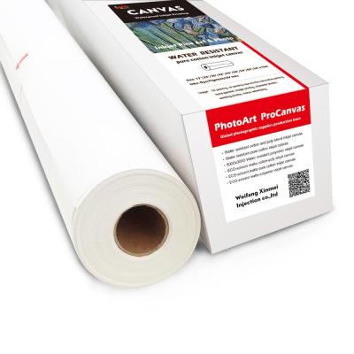 China Inkjet Printing Waterproof 100% Cotton Canvas Printing Inkjet Canvas Roll for sale