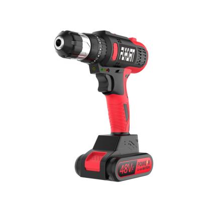 China FLYJAN High Quality 48V Lithium Battery Electric Drill Impact Power Drills Brushless Cordless Driver FY-LDZ48V for sale