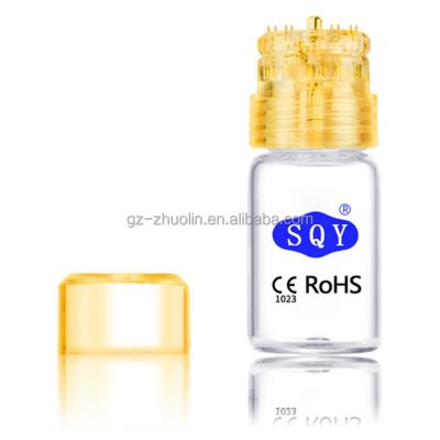 China Anti Hair Removal ZL Factory Direct Sale 20 Gold Needles Titanium Derma Stamp For Drug Dropshipping for sale