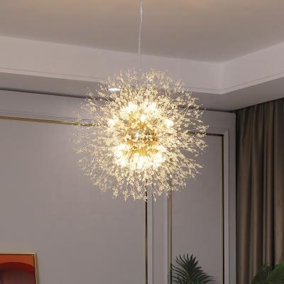 China Modern Minimalist Dandelion Chandelier Modern Crystal Living Room, Bedroom Dining Room Snowflake LED Chandelier for sale