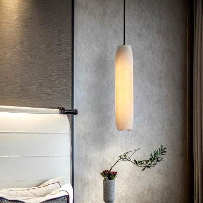 China Restaurant Modern Simple Chinese Copper Marble Creative Light Luxury Bar Lamp Bedside Bedroom Chandelier Pendant Lamps for sale