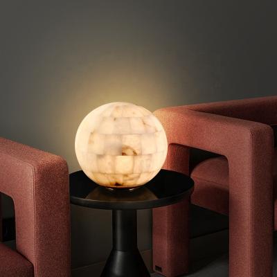 China Modern simple marble ball night light, minimalist living room decorative light LED table lamp for sale