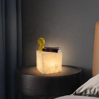 China Alabaster lamp bedroom bedside lamp living room study designer best-selling new product Chinese simple modern table lamp new for sale