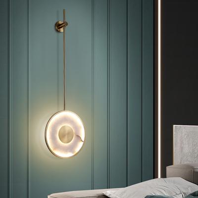 China Creative long pole wall lamp living room room background wall bed marble wall lamp personality simple modern designer modern pattern for sale