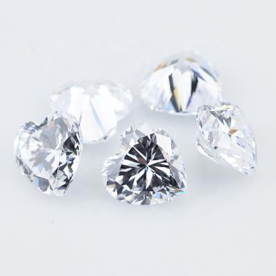 China White Star Gemstone Heart Cut Zircon Diamond Loose Stones For Sale for sale