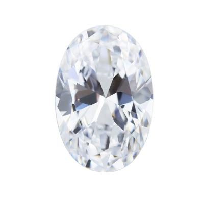 China Star Customized Shape Oval CZ Diamond Stones White Radiant Cut Loose Zircon Gemstone for sale