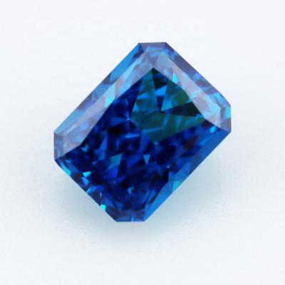 China Radiant Star Topaz 8x10mm Blue Octagon Zircon Sapphire Cut Gemstone for sale