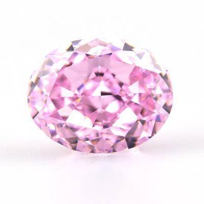 China NO Synthetic Stones CZ Good Quality American Pink Oval Gemstones Wholesale for sale