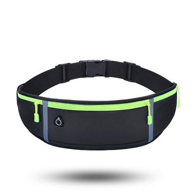 China Water Proof In Waist Running Bag Waterproof Sports Waist Bag For Mobile Phone Flip Fanny Pack Adjustable Running Belt for sale