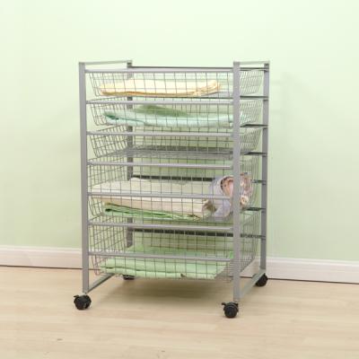 China Widely Used In Bedroom Chrome Plated Wire Basket With 5 Drawers for sale