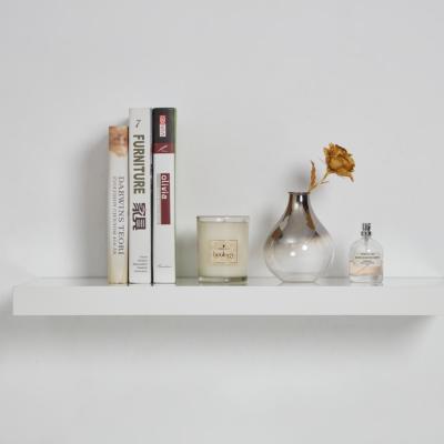 China Modern Modern Short Shelf Wall Mounted Floating Design White Matt Finish for sale