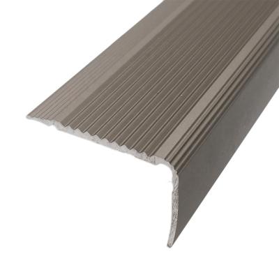 China Prolink Factory Price Modern Stair Flair Profiles Stainless Steel Stair Flair Trim Tile Step Edge for sale