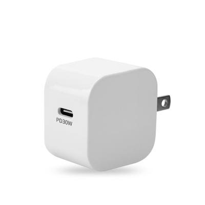 China Mobile Phone/Tablet/MP3/MP4/other USB Device Wall Charger 30W GaN Wall USB C PPS Palladium Charger Power Adapter For iPhone For Macbook Pro for sale