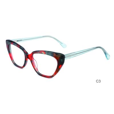 China Anti Eyeglasses Multicolor Blue Light Acetate Optical Frame YC-28017 2021 In Stock for sale