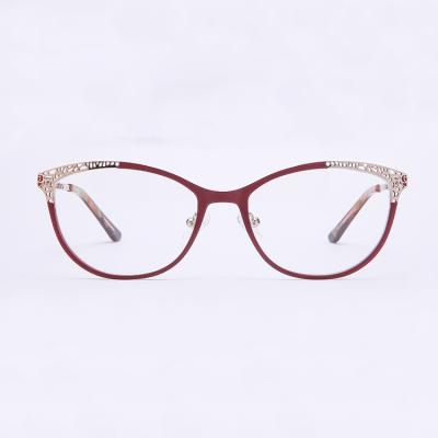 China From Vintage Women Style Logo Oversized Square Metal Optical Reading Glass Manufacturer Custom Frame for sale