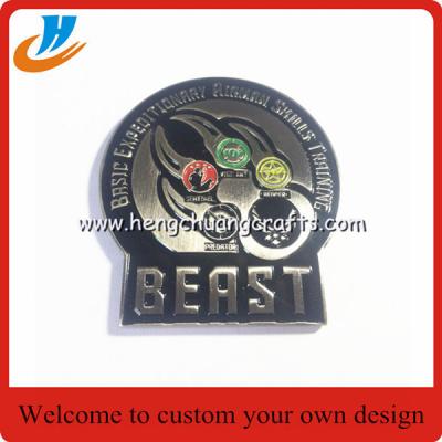 China Police metal coins,challenge metal coins with custom logo design for sale