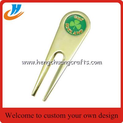 China Personalized golf divot repair tool/Zinc alloy golf accessories for sale