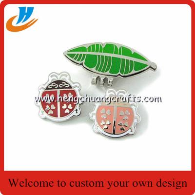 China China metal crafts factory specialized in golf magnet ball clips marker for sale