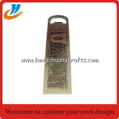 China Antique silver plated bottle opener,zinc alloy die cast bottle opener with engrave for sale