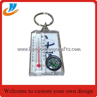 China Wholesale Plastic keychain/compass keychain/new design key chain cheap price custom no mold fee key rings for sale