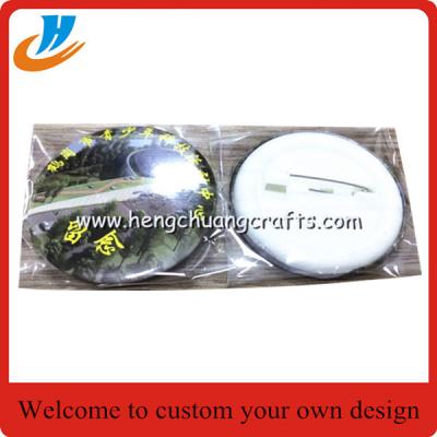 China Factory wholesale custom pin button badge metal tin badge/Pin badge promotion gifts for sale