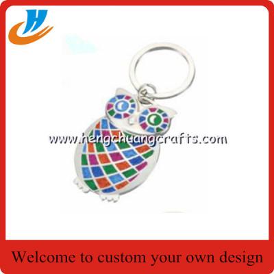 China Custom Enamel metal keychain,animal key chains/promotion gifts with key ring for sale