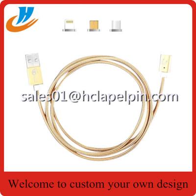 China Gold silver balck etc colorful magnetic cable custom,Metal cable USB data charging for best price wholesale for sale