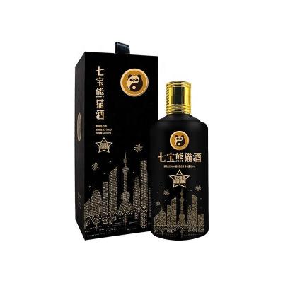 China Moderate Drinking Traditional Shanghai Qibao Panda Local Brand Chinese Liquor Liquor Bottle Gift Box Set for sale