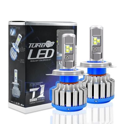 China YIMEI factory hot sales aluminum 9-36V 6500K T1 led headlight 60w led headlight h4 bulb hi/low beam for sale