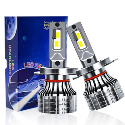 China YIMEI car headlight car light accessories 17000LM white high low beam D55 160W h4 aluminum led headlight bulbs for sale