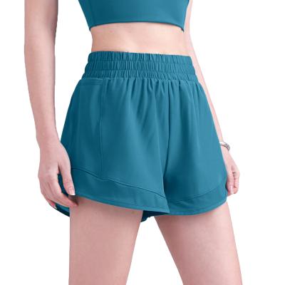 China Wholesale Antibacterial Breathable Sports Short Faker Women Two Piece Style With Pocket Shorts Sports Wears for sale