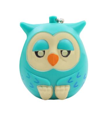 China Cartoon Toy Custom Fashion Cute Owl LED Eye Key Chain, Christmas Owl LED Key Chain Custom Cartoon Toys, Custom OWL Keyring LED Light Kids. for sale