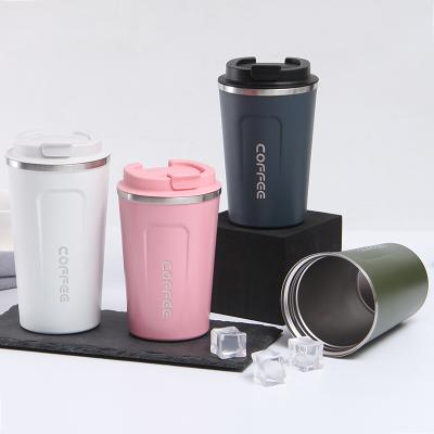 China 12oz 17oz Leisure Fashion Business Travel Sports Fitness Office Insulation Water Cup Sustainable Creative Coffee Mug for sale