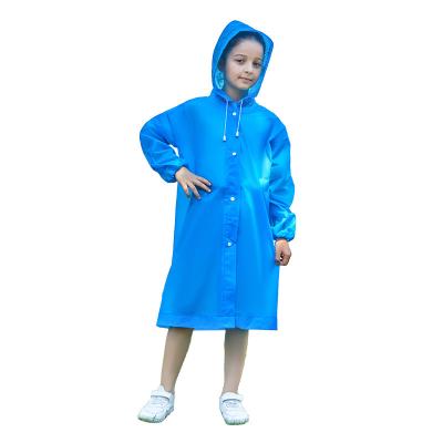 China Wholesale One-Piece Children's Travel Portable Raincoat School Raincoat Windproof Outdoor Poncho Children's EVA Anti-Storm Raincoat Raincoats for sale