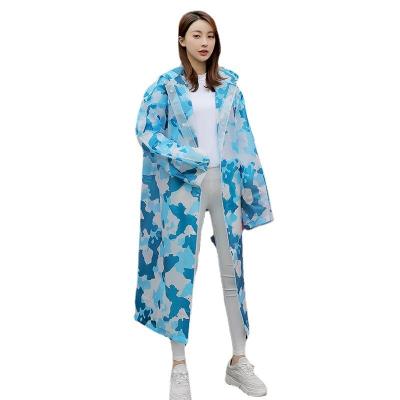 China Factory Custom Windproof Waterproof EVA Rain Ponchos For Adults Ponchos Reusable Unisex Emergency Printed Rain Coat With Hood for sale