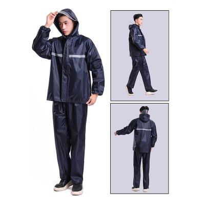 China Men's Rain Suit Double Layers Waterproof Breathable Hooded Lightweight Windproof Raincoats For Golf Increasing Suit Travel for sale