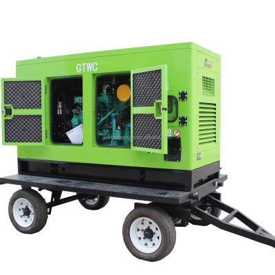 China The trailer type diesel generator equipped with silent type diesel generator set WP20GF for sale