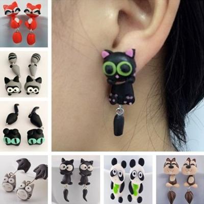 China Cute Cute Animal Polymer Clay Earring Jewelry L-42 Earrings for sale