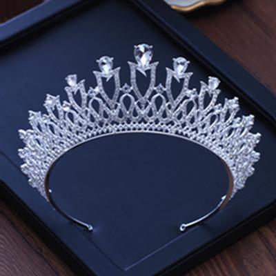 China Bridal Crystal White Princess Tiara Exquisite Princess Fashion Wholesale Luxury Accessories Crown Hair Jewelry XYAN-10 for sale